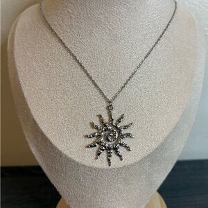 Handmade Silver Sun Necklace | Waterproof & Tarnish Resistant